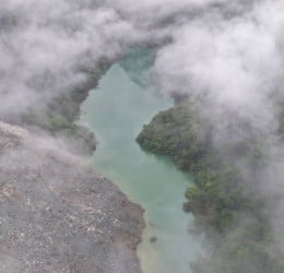 花蓮山區預報恐有較大雨量 萬里溪堰塞湖提升黃色警戒